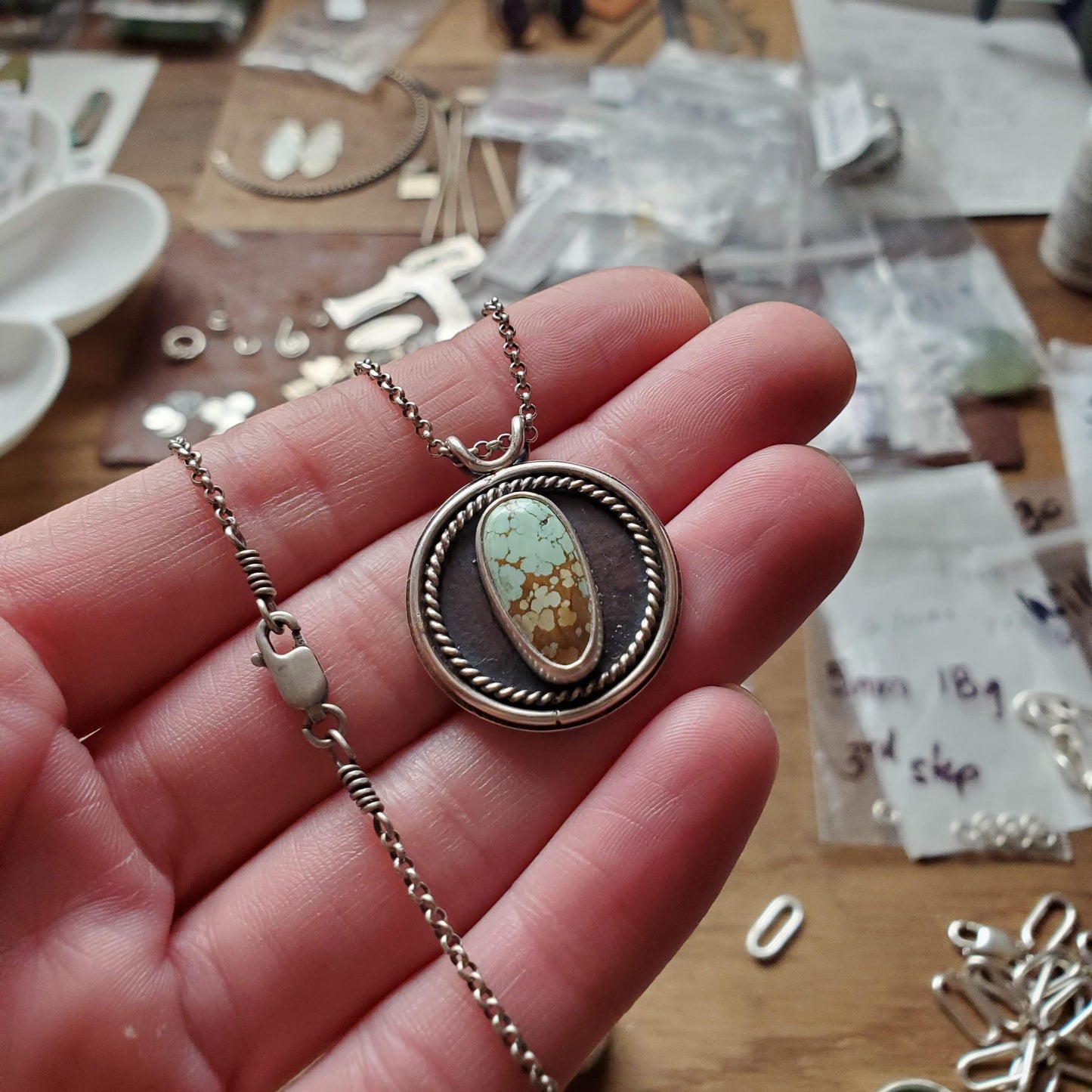 Treasure Mountain Turquoise Pendant