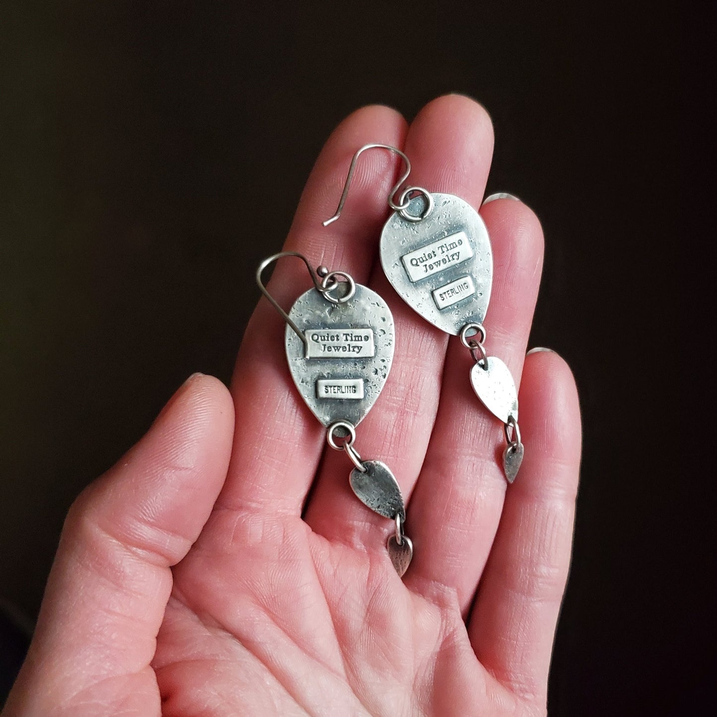 Petrified Palm Root Earrings