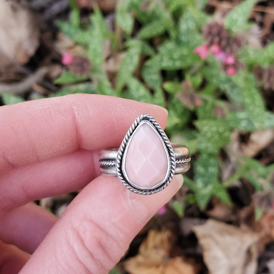Pink Opal Ring - Size 9