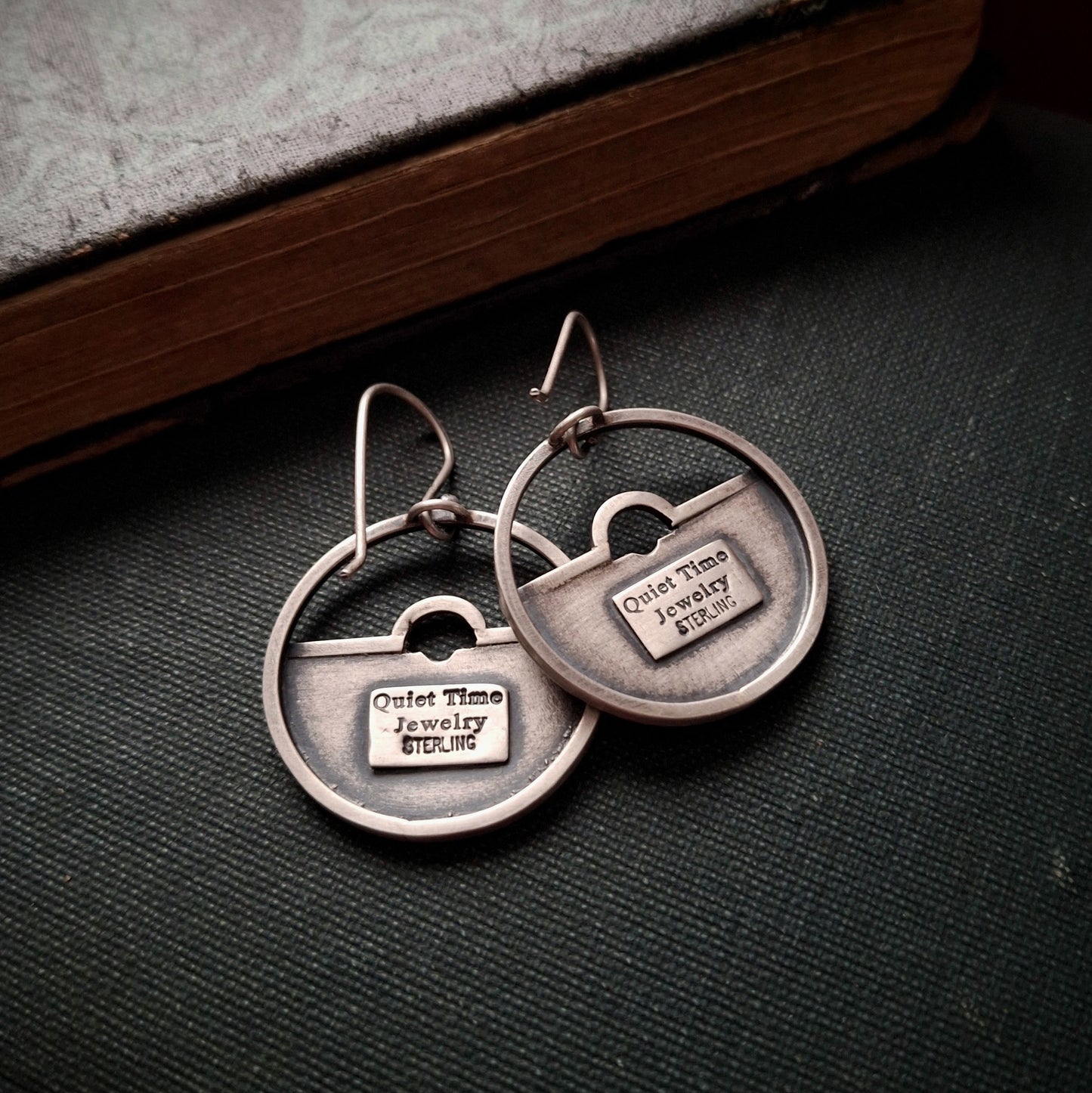 Open Book Earrings ~ Cozy Autumn Collection