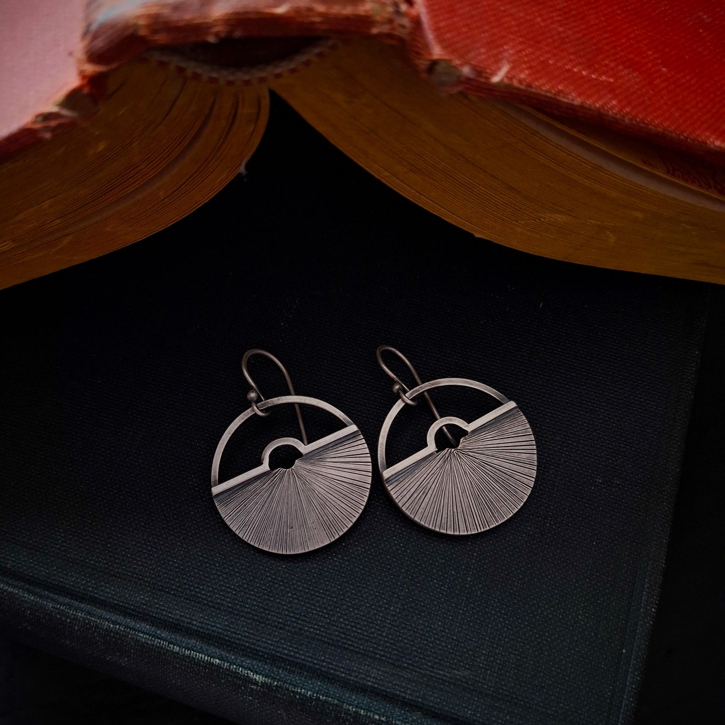 Open Book Earrings ~ Cozy Autumn Collection