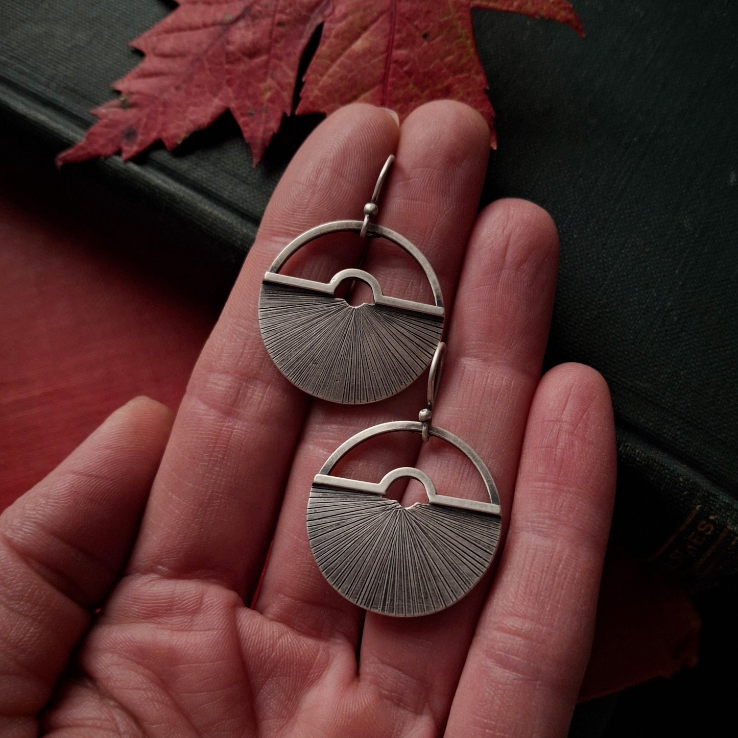 Open Book Earrings ~ Cozy Autumn Collection
