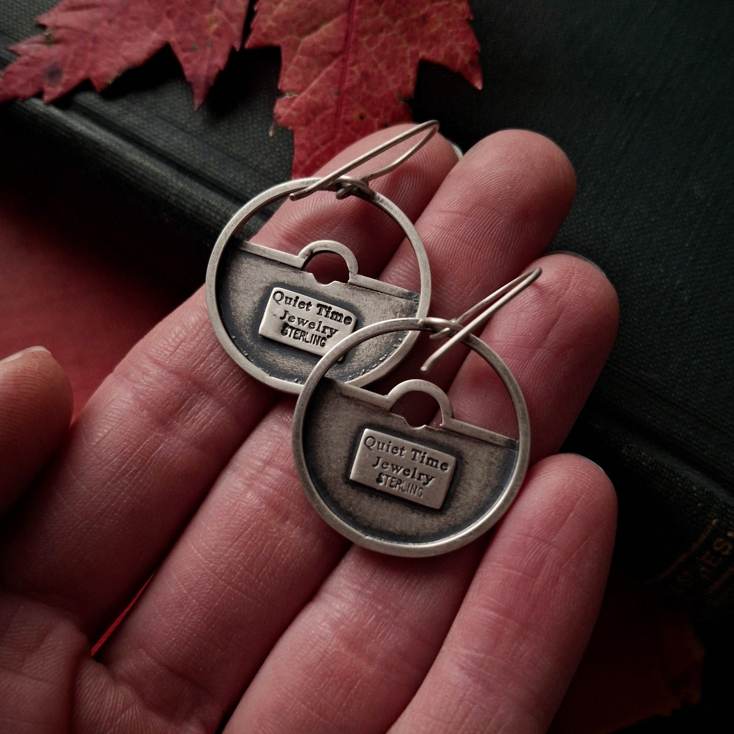 Open Book Earrings ~ Cozy Autumn Collection