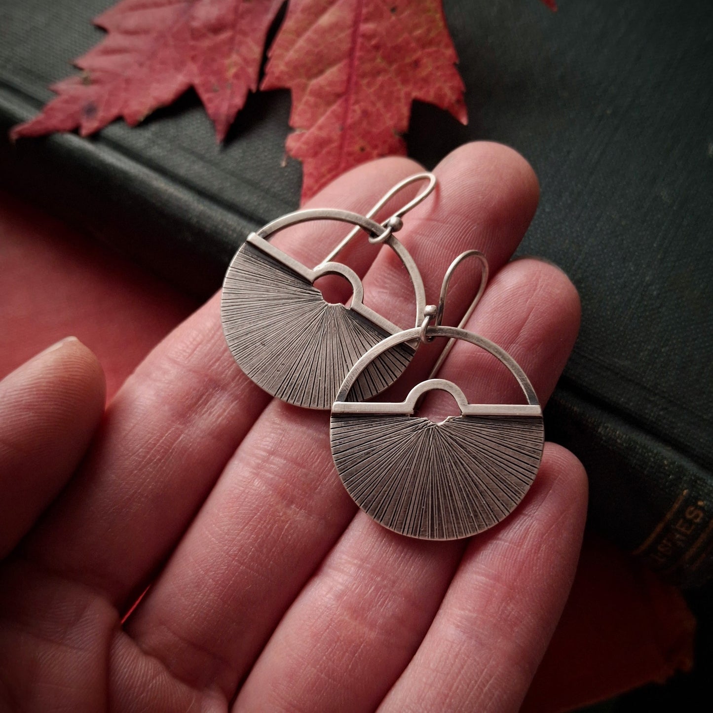 Open Book Earrings ~ Cozy Autumn Collection