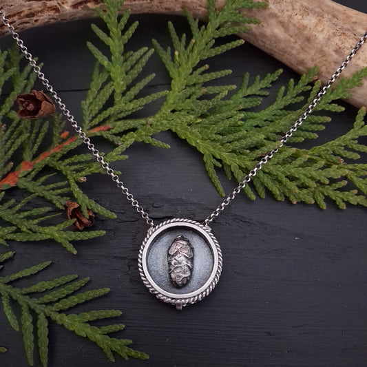 Shadow Box Pinecone Pendant