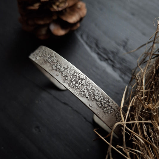 Reclaimed Silver Cuff - Organic Texture