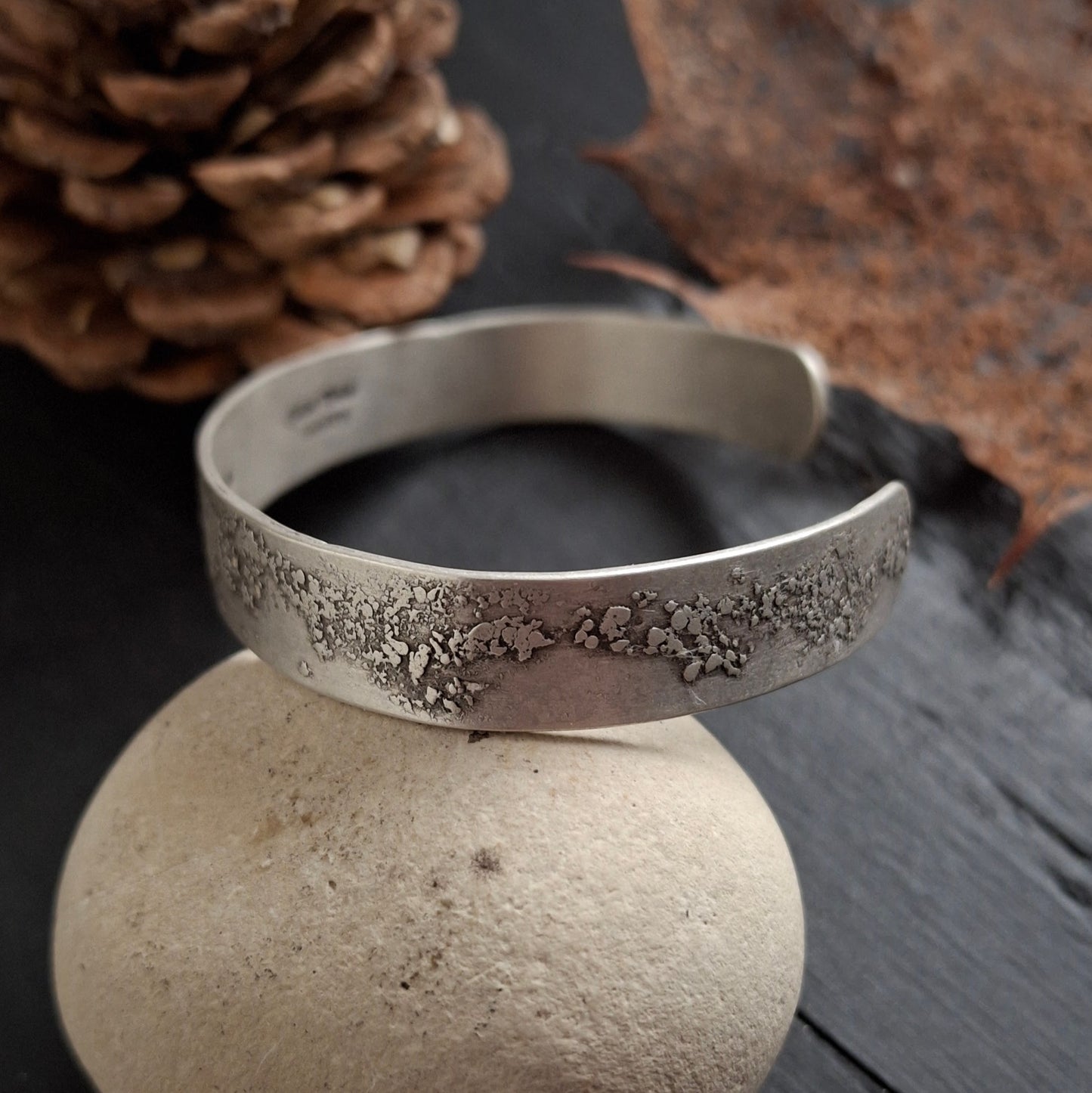 Reclaimed Silver Cuff - Organic Texture