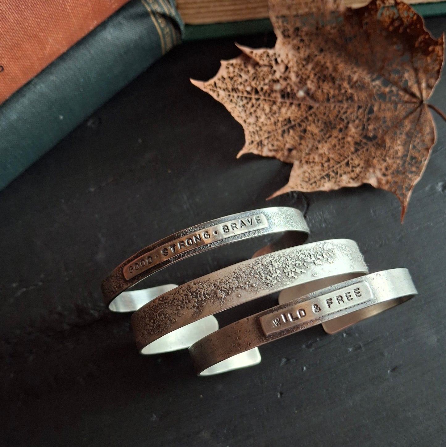 Good Strong Brave - Reclaimed Silver Cuff