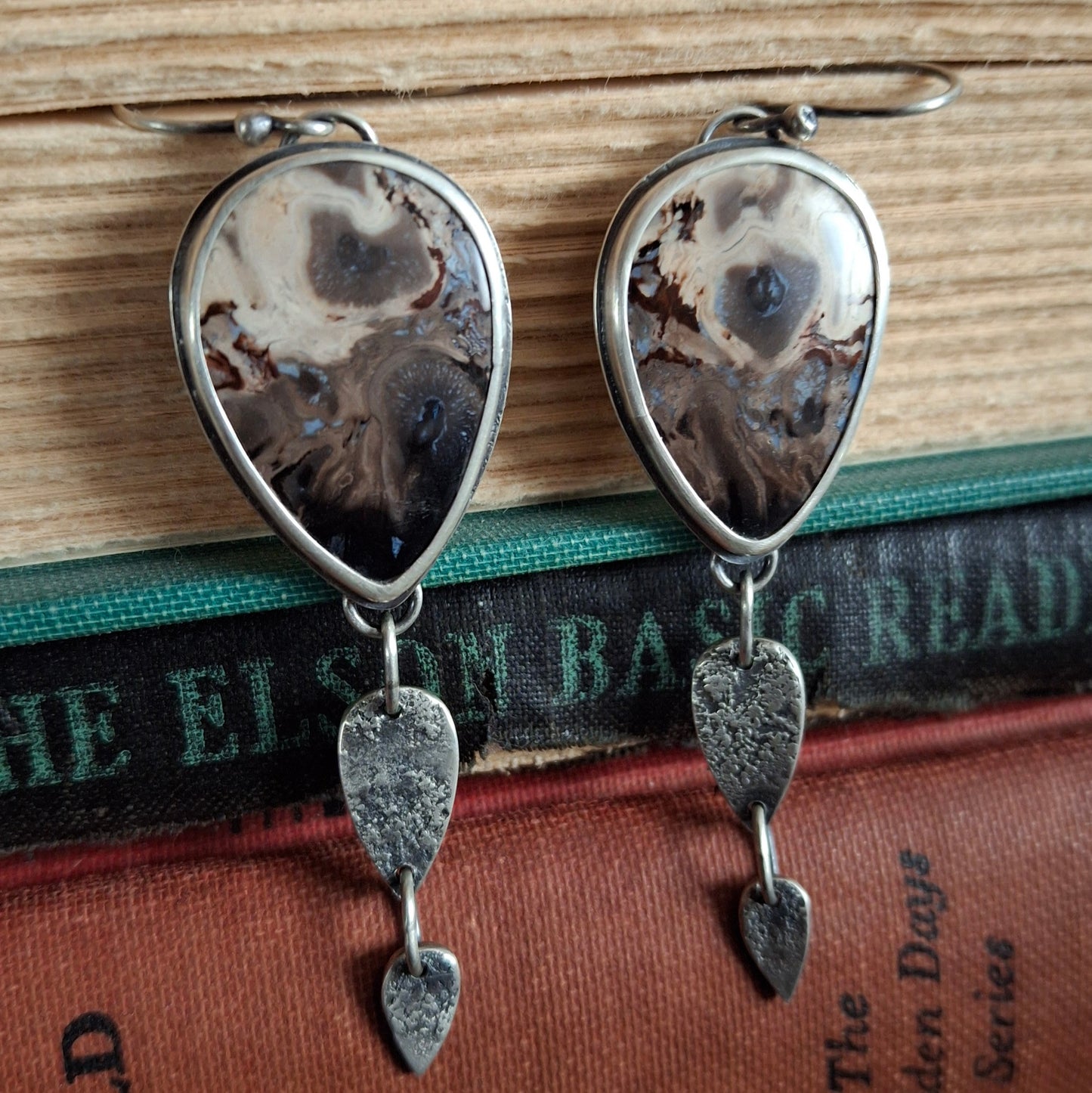 Petrified Palm Root Earrings