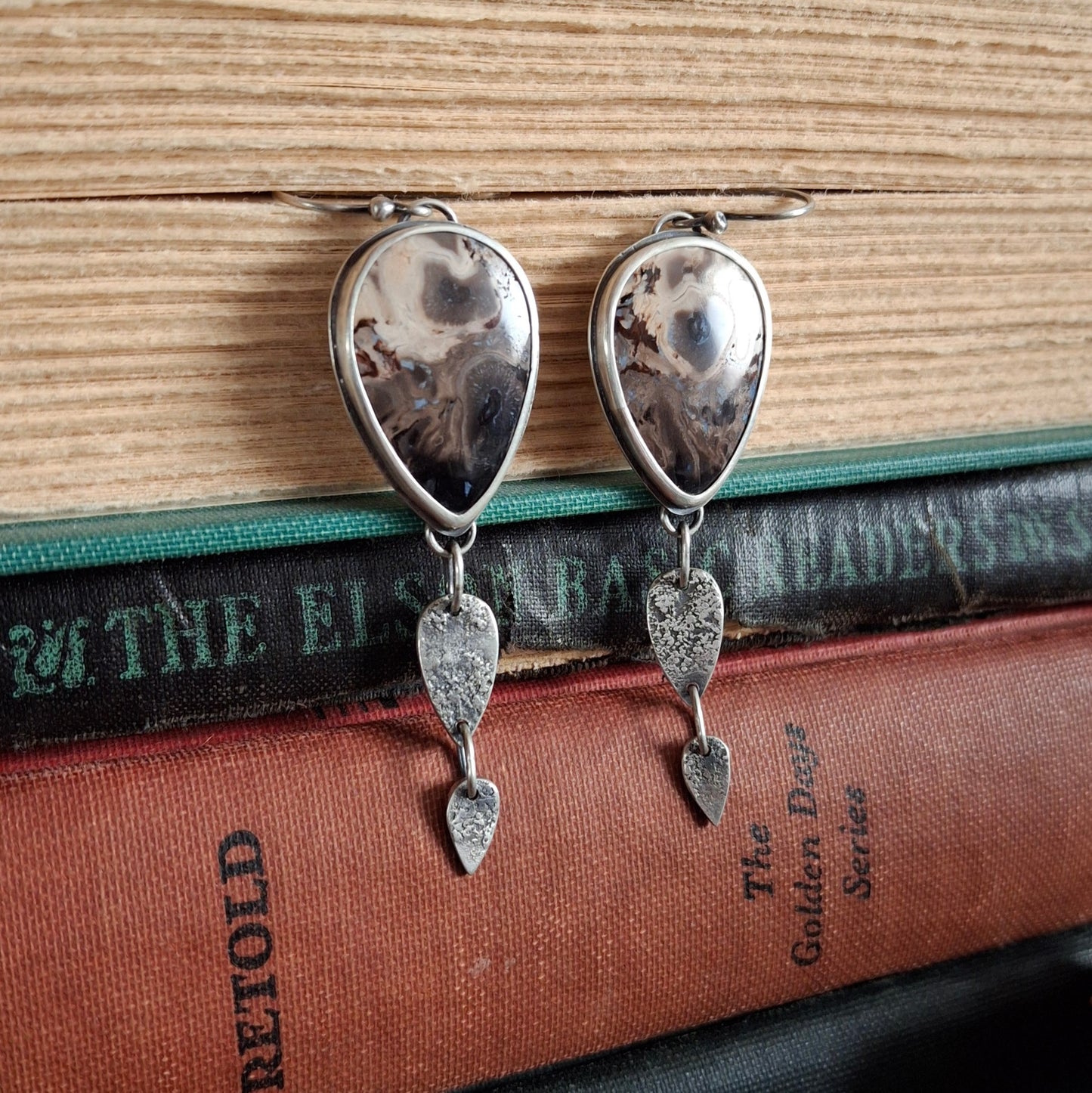 Petrified Palm Root Earrings