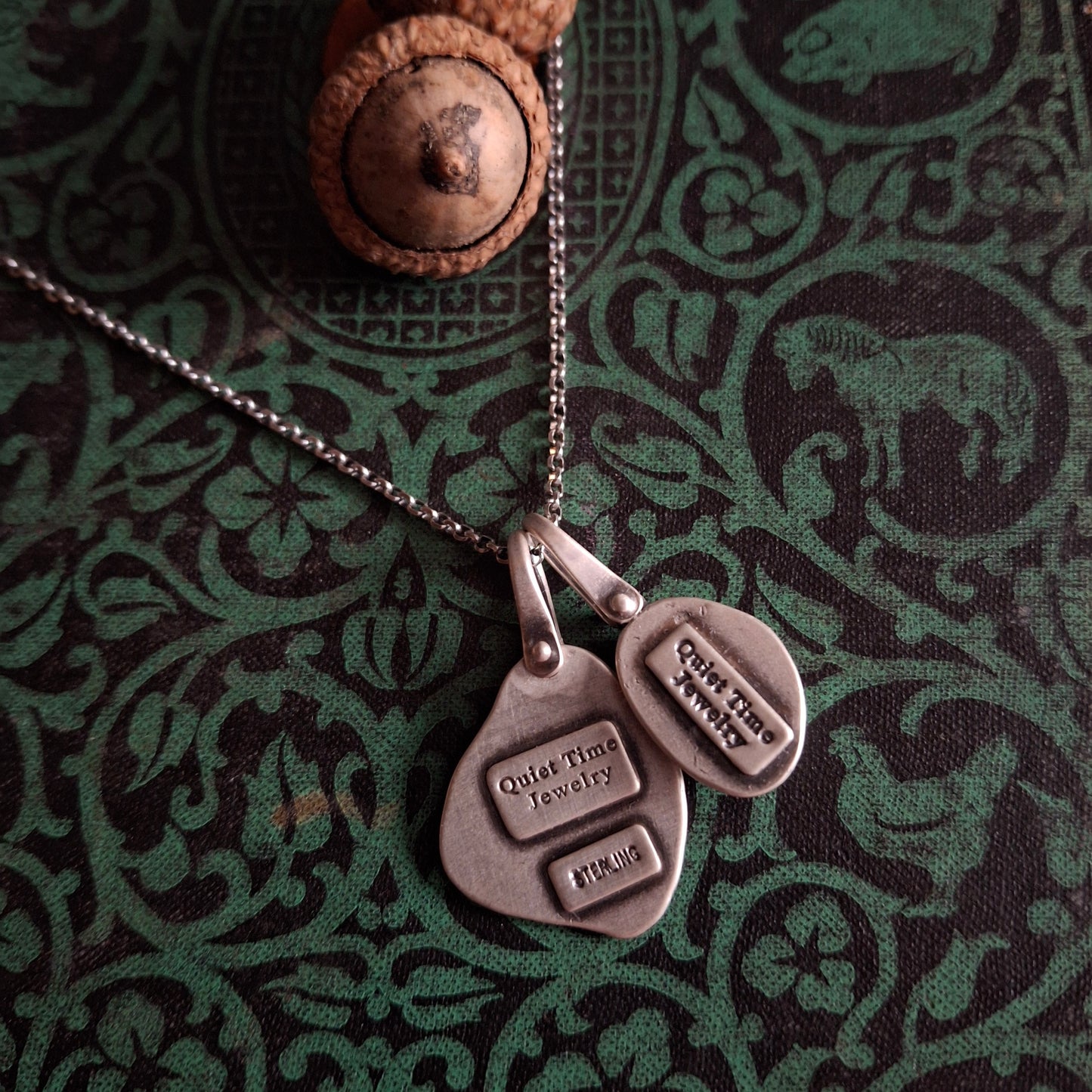 Treasure Mountain Turquoise and Moose Antler Charm Necklace