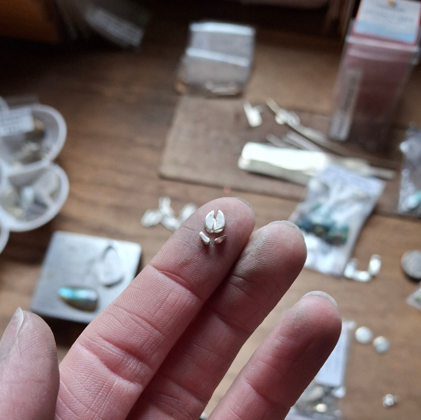 Nature-Inspired Charms from Reclaimed Sterling Silver