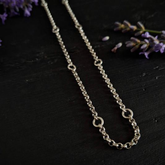 Round Link and Chain Necklace