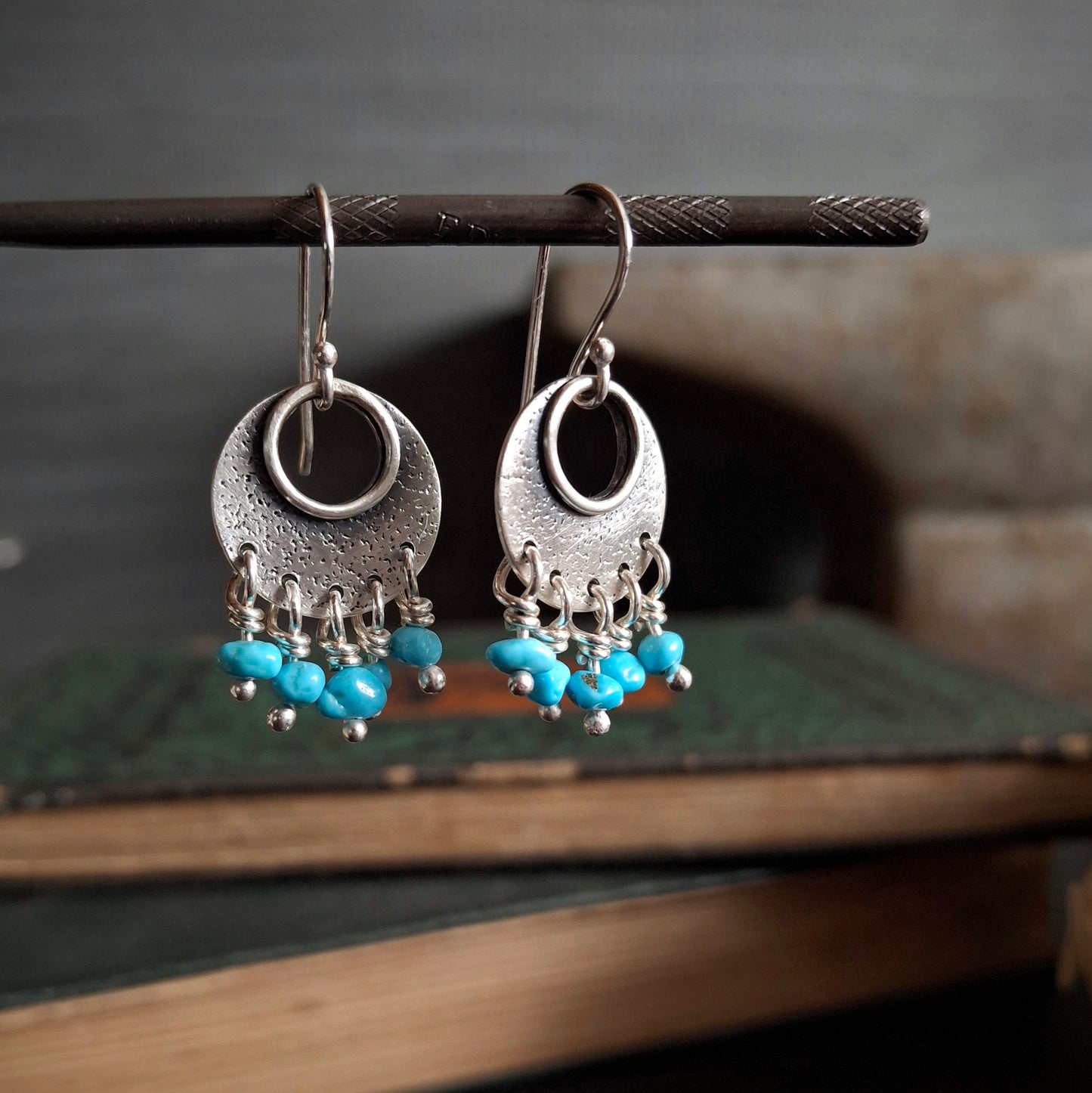 Sleeping Beauty Turquoise Earrings