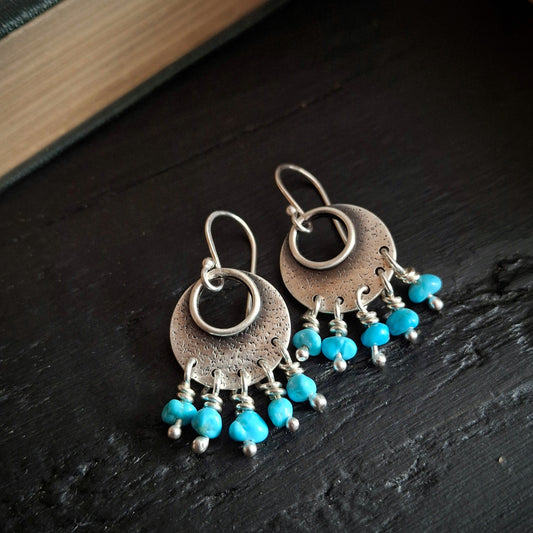 Sleeping Beauty Turquoise Earrings