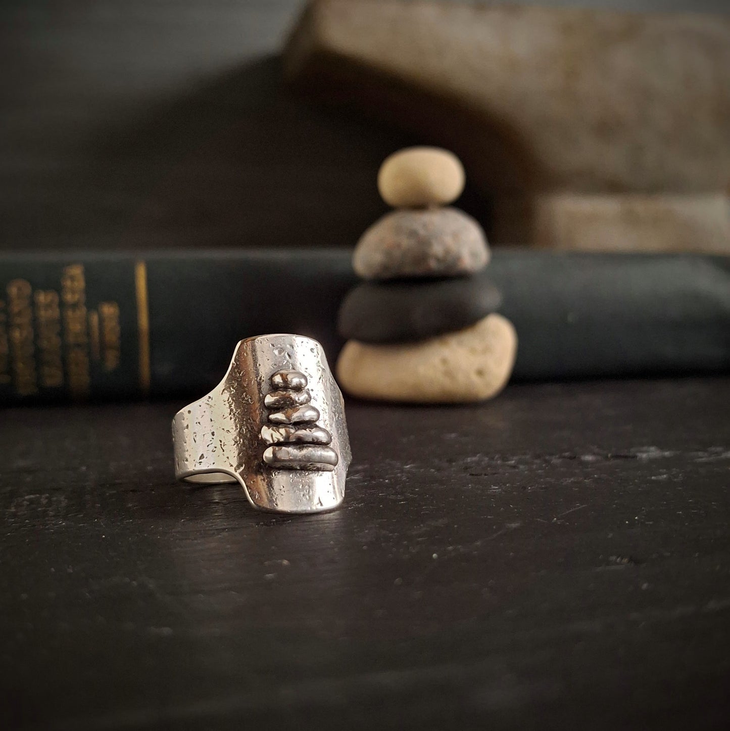 Rock Cairn Ring - 8.5