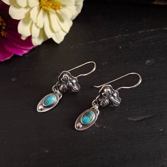 Honey Bee and Turquoise Earrings