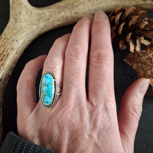 Turquoise Mountain Ring - Size 5
