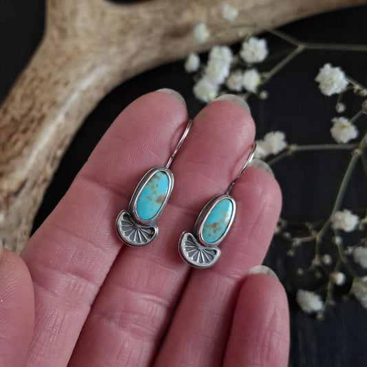 Kingman Turquoise Earrings | Sterling Silver | Spring Collection