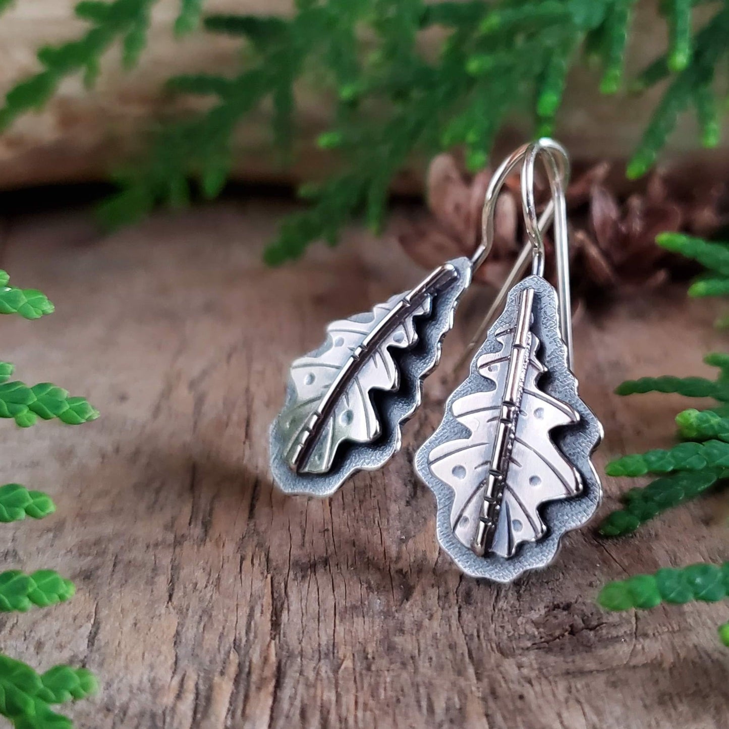 Oak Leaf Earrings