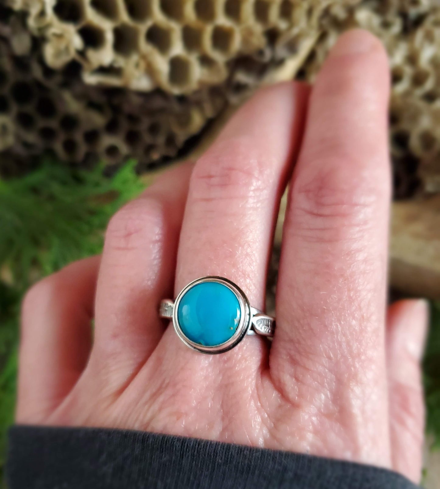 Blue Sky Ring - Kingman Turquoise - Size 8.5