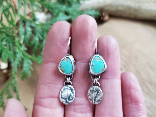 Summer Clover and Turquoise Earrings