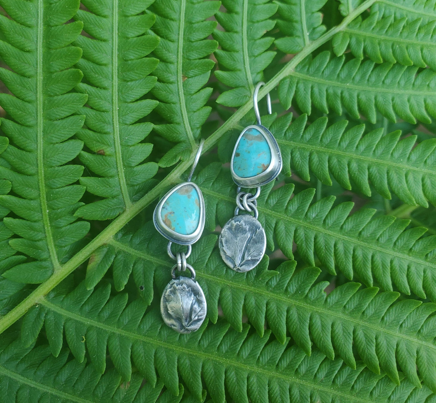 Summer Clover and Turquoise Earrings
