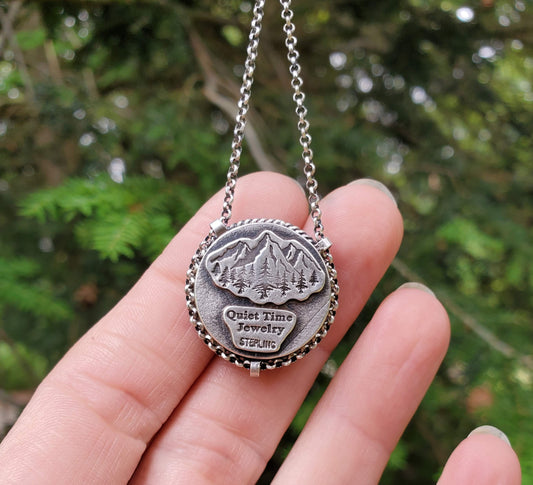 Shadow Box Pinecone Pendant