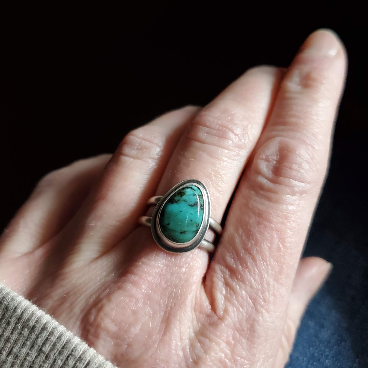 Kingman Turquoise Ring - Size 7