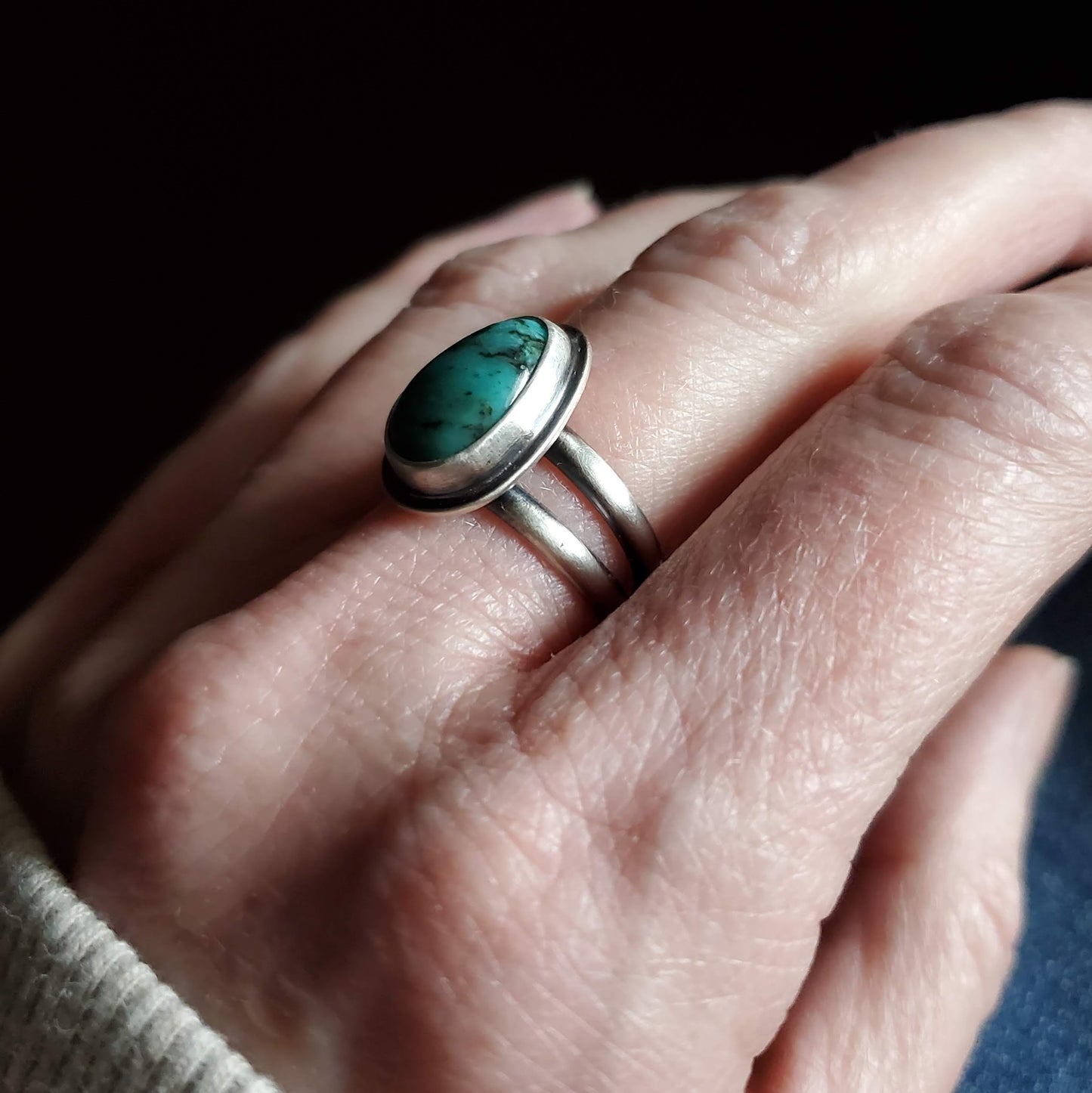 Kingman Turquoise Ring - Size 7