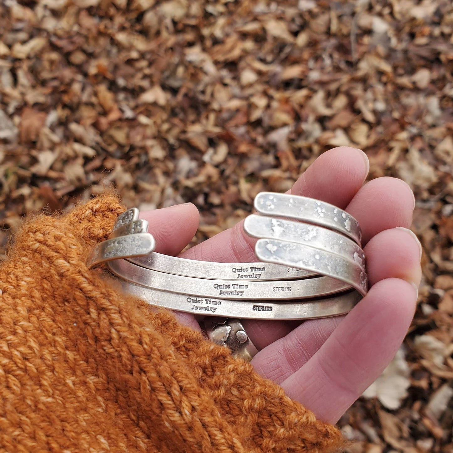 Silver Psalm 23 Cuff