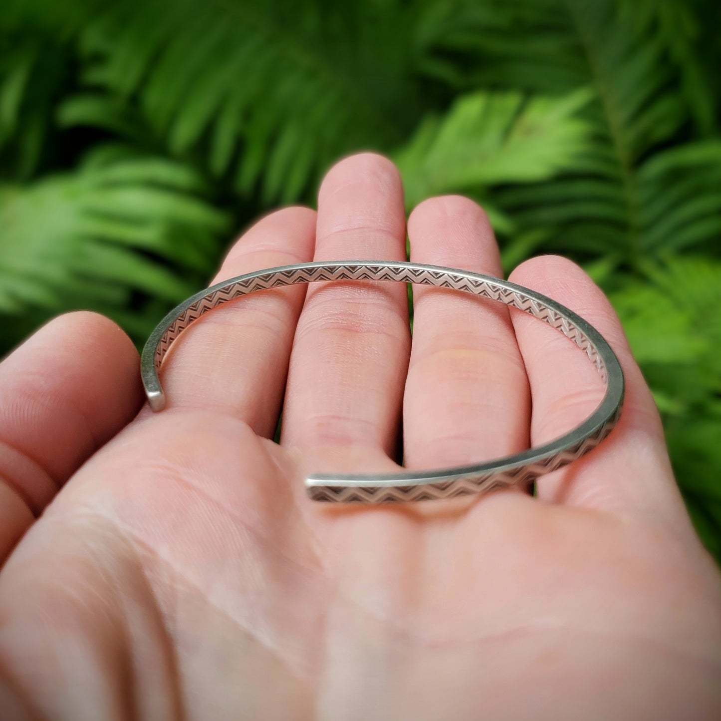 Meandering Silver Cuff