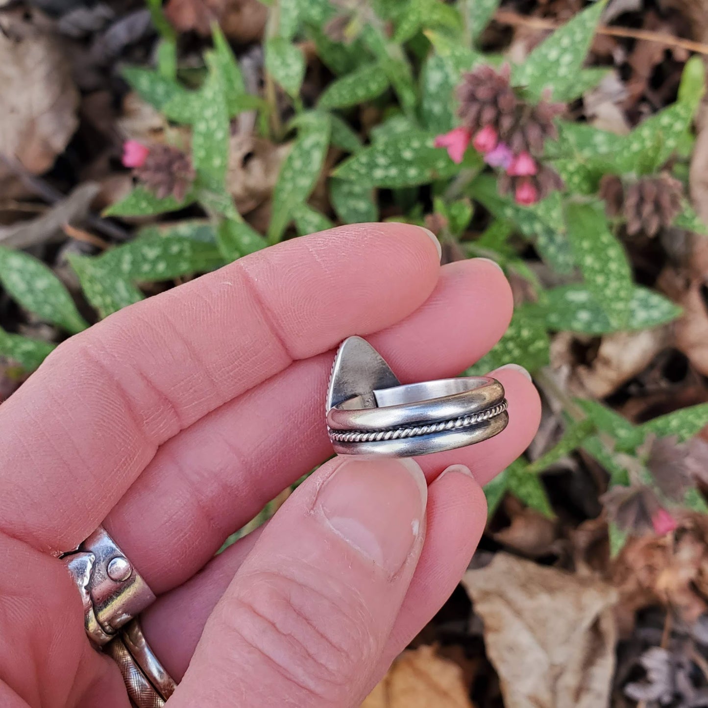 Pink Opal Ring - Size 9