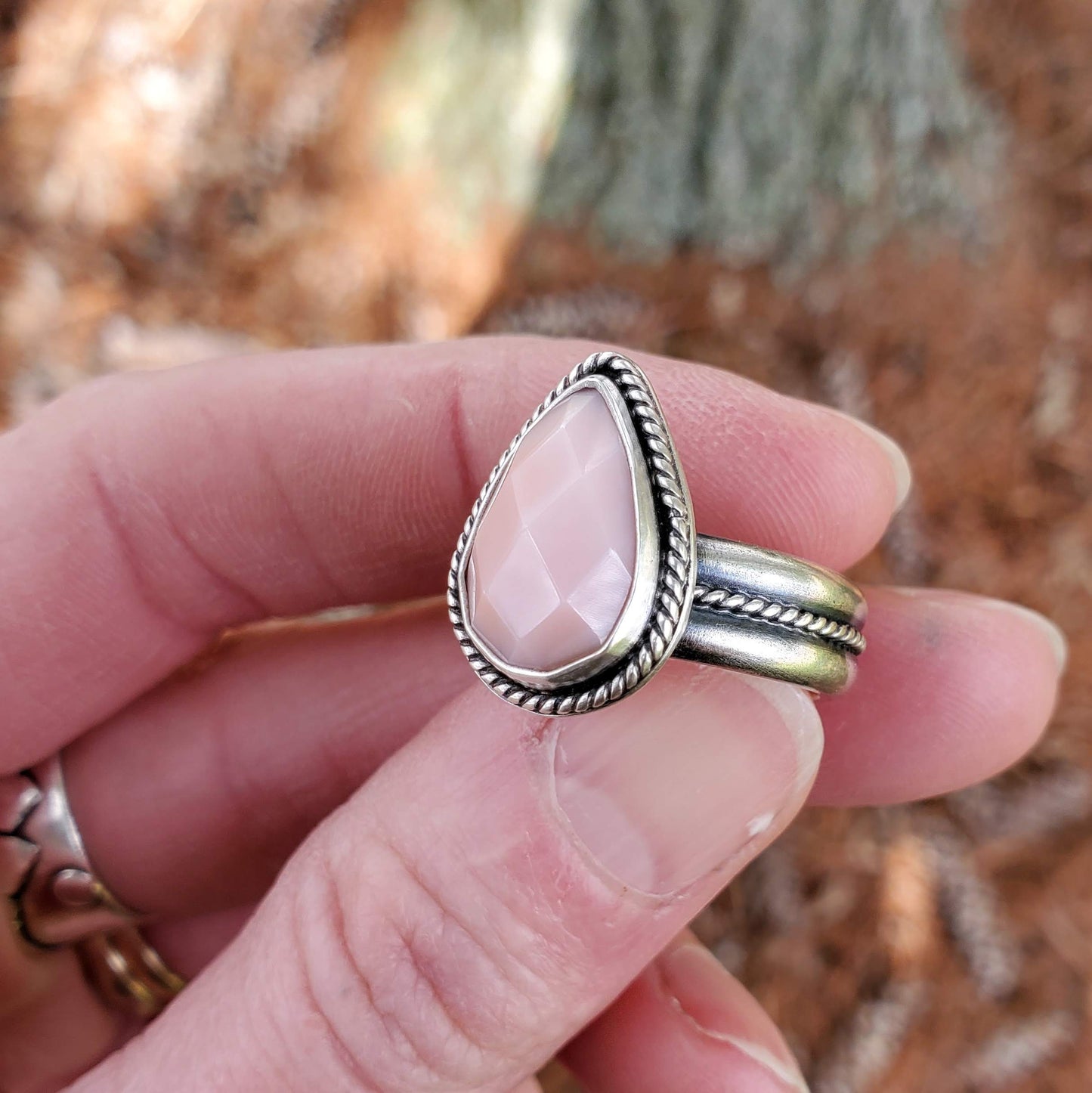 Pink Opal Ring - Size 9