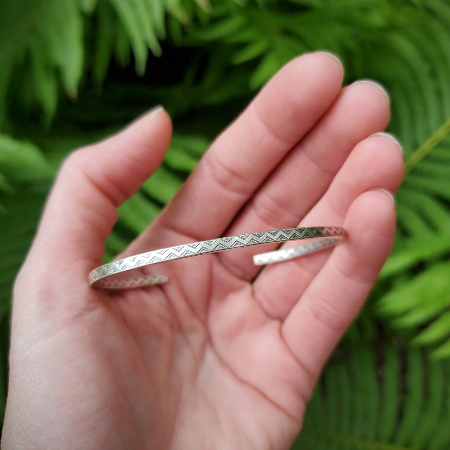 Meandering Silver Cuff