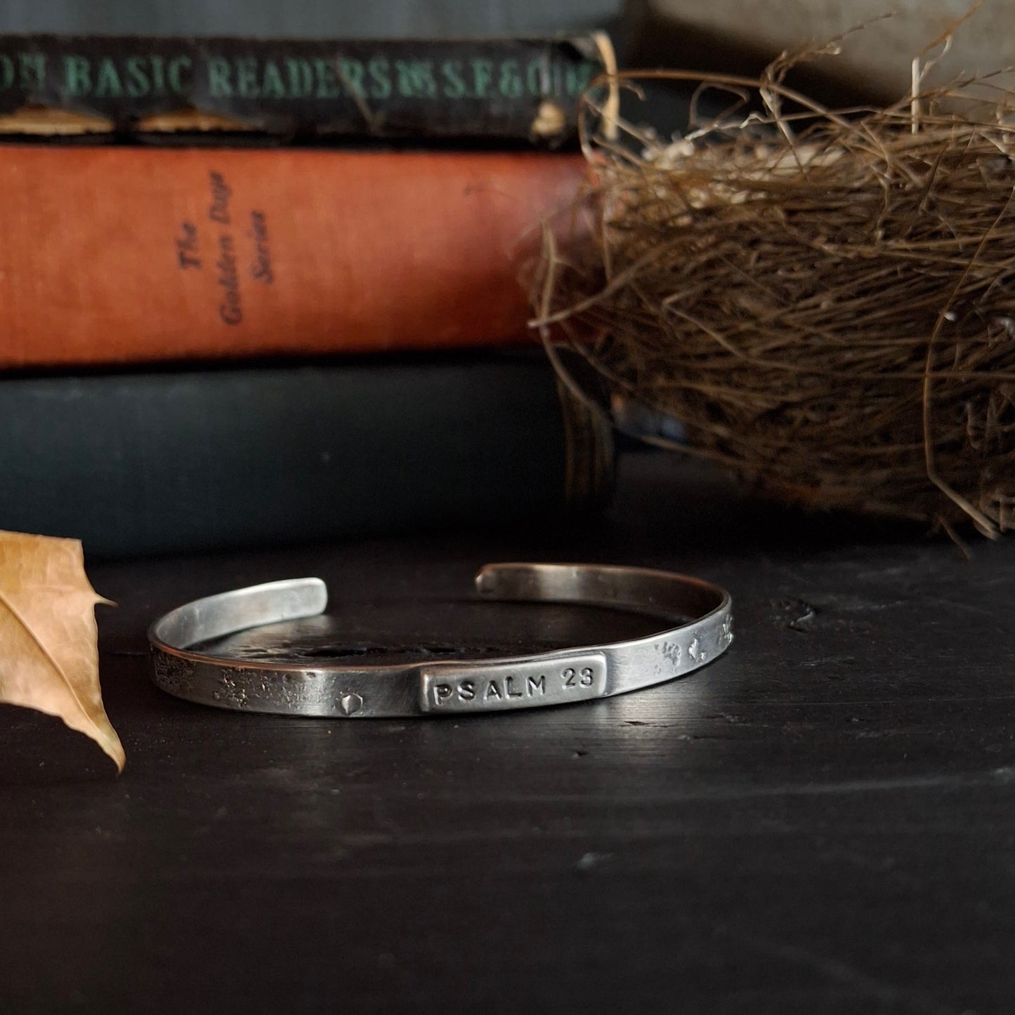 Silver Psalm 23 Cuff - Inspirational Cuff