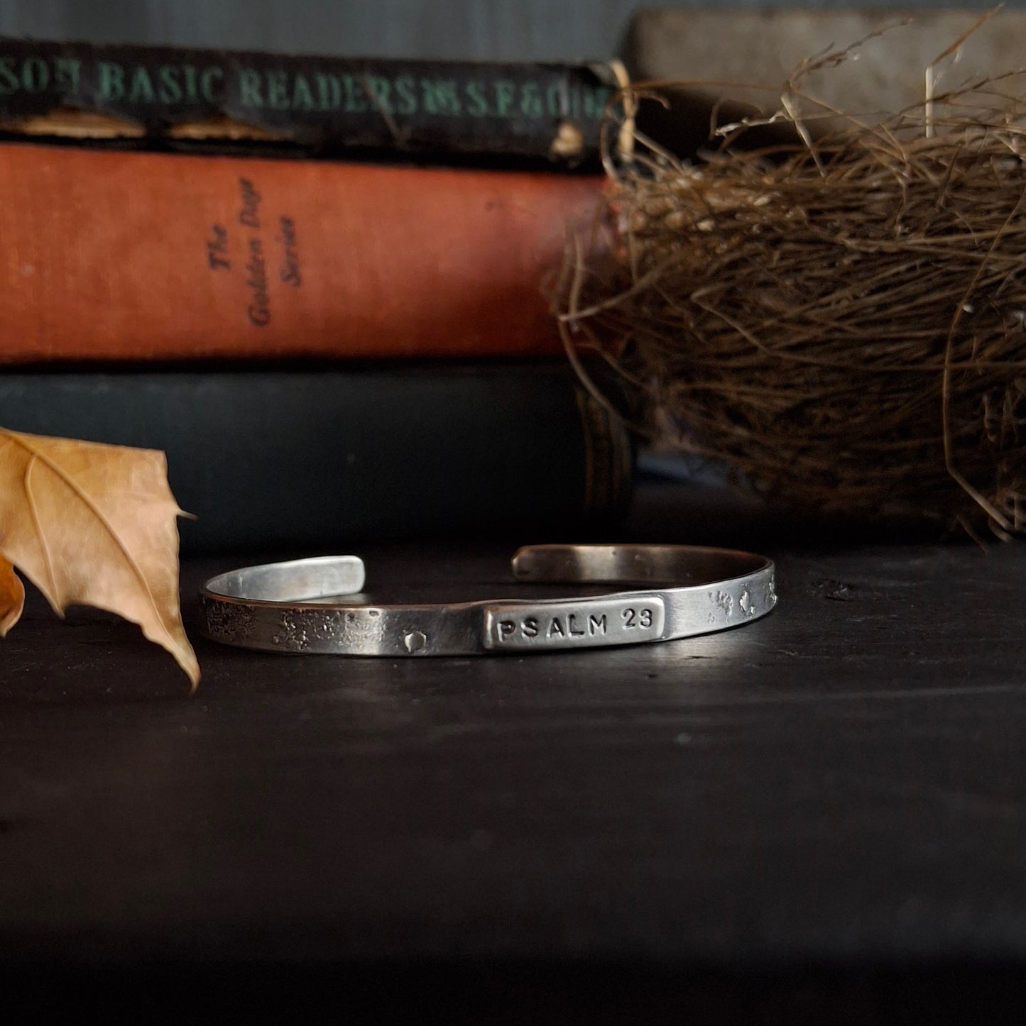 Silver Psalm 23 Cuff - Inspirational Cuff