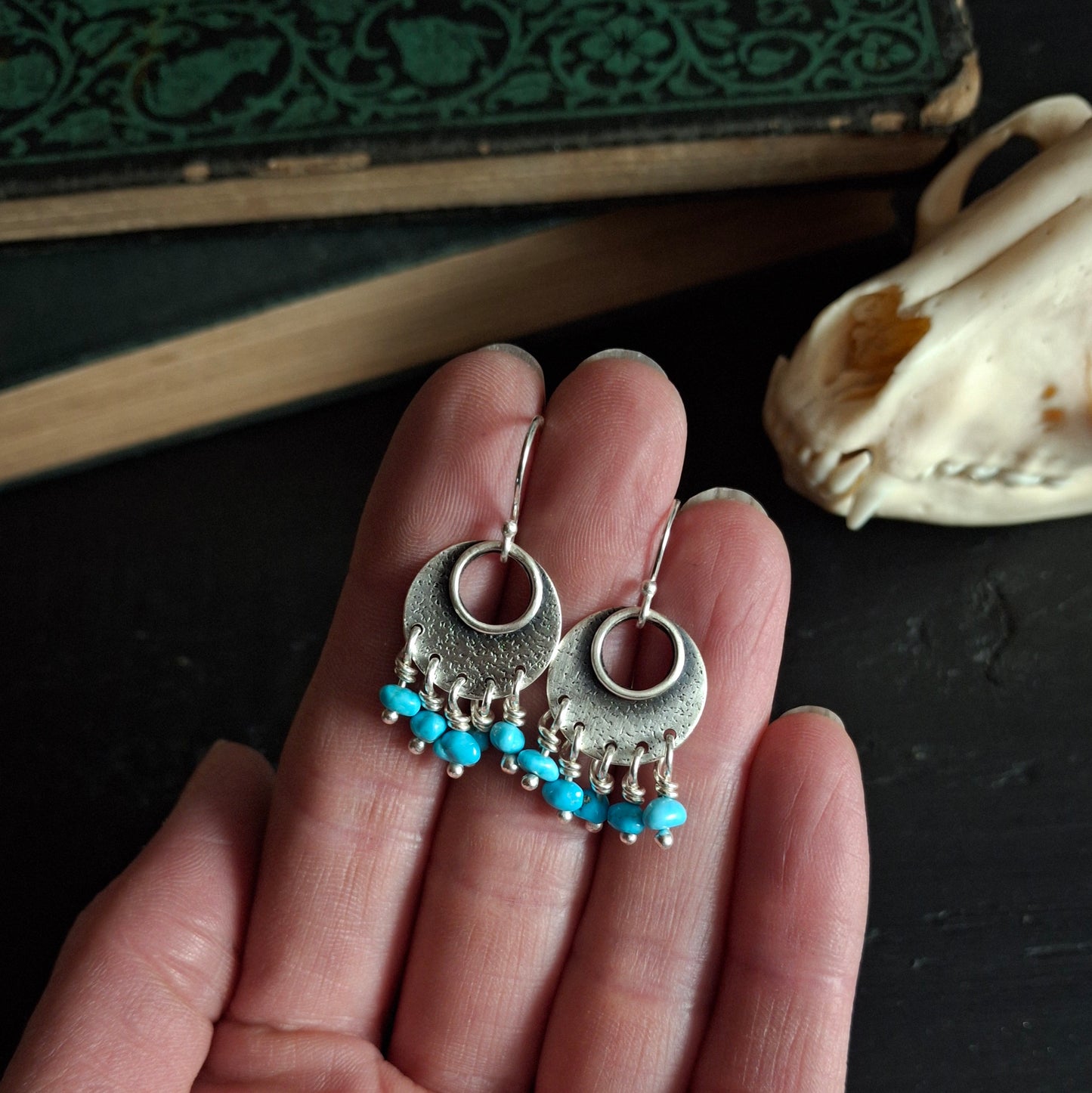 Sleeping Beauty Turquoise Earrings