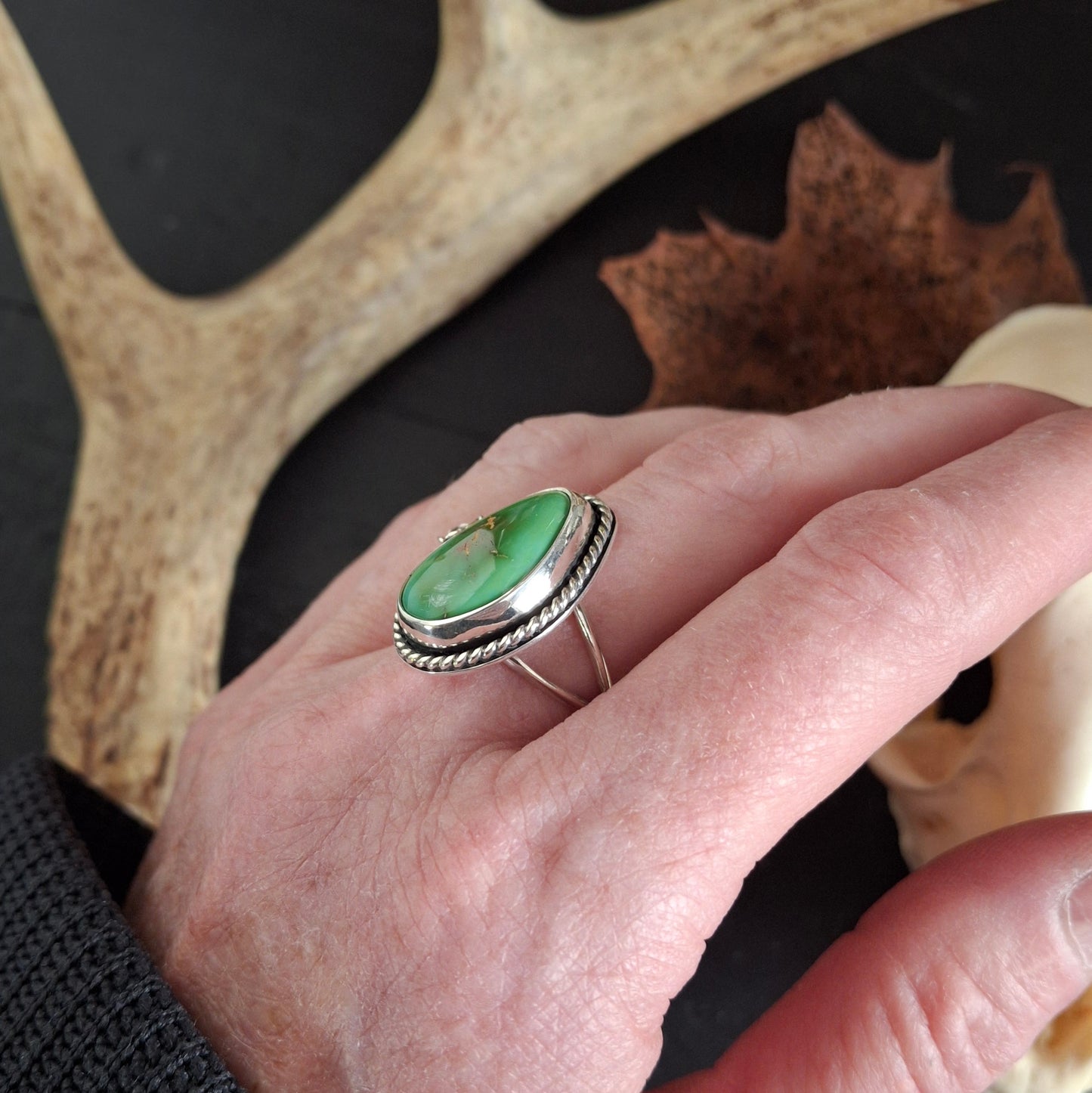 Stone Mountain Turquoise Ring - Size 7.5