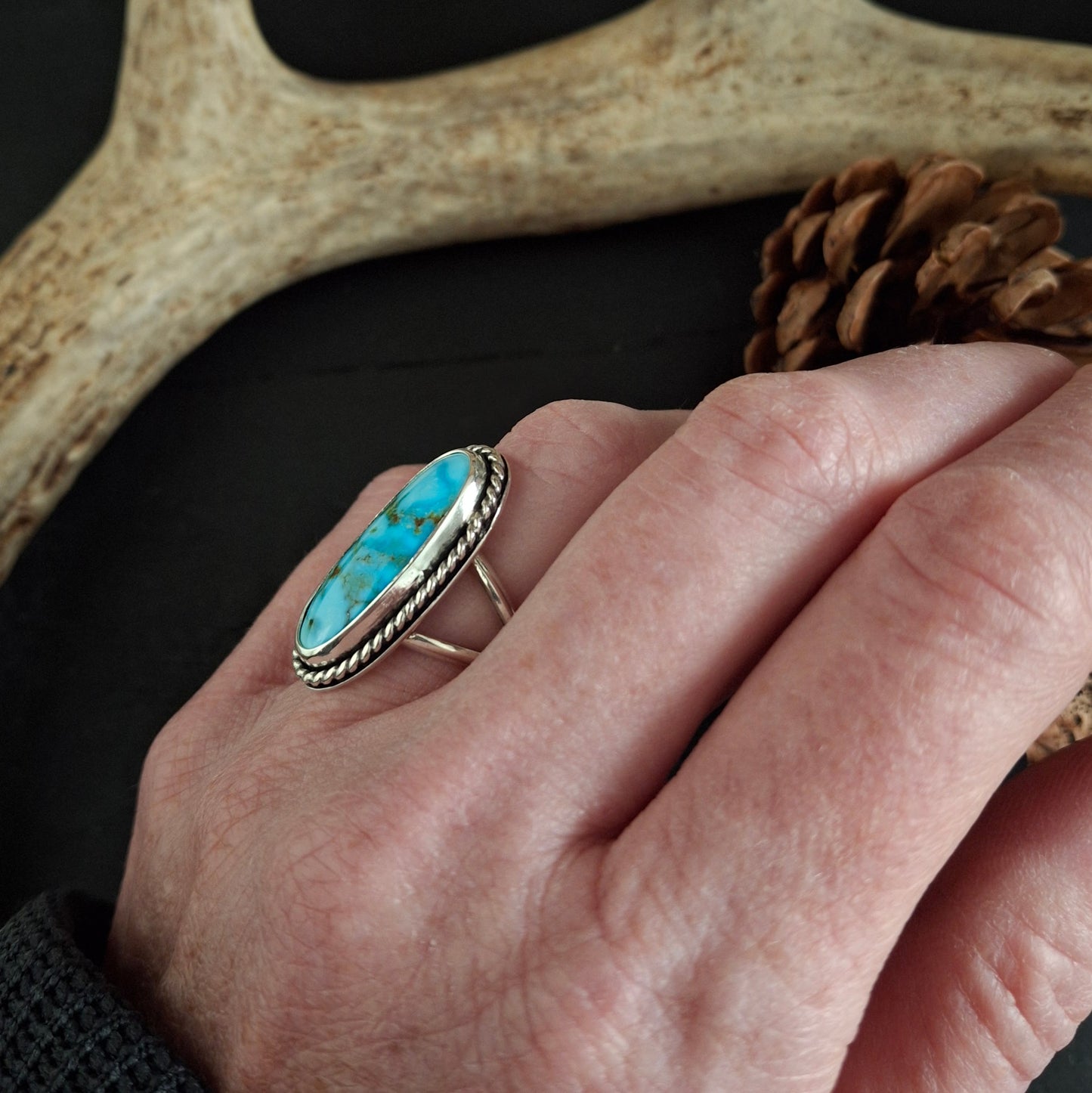 Turquoise Mountain Ring - Size 5