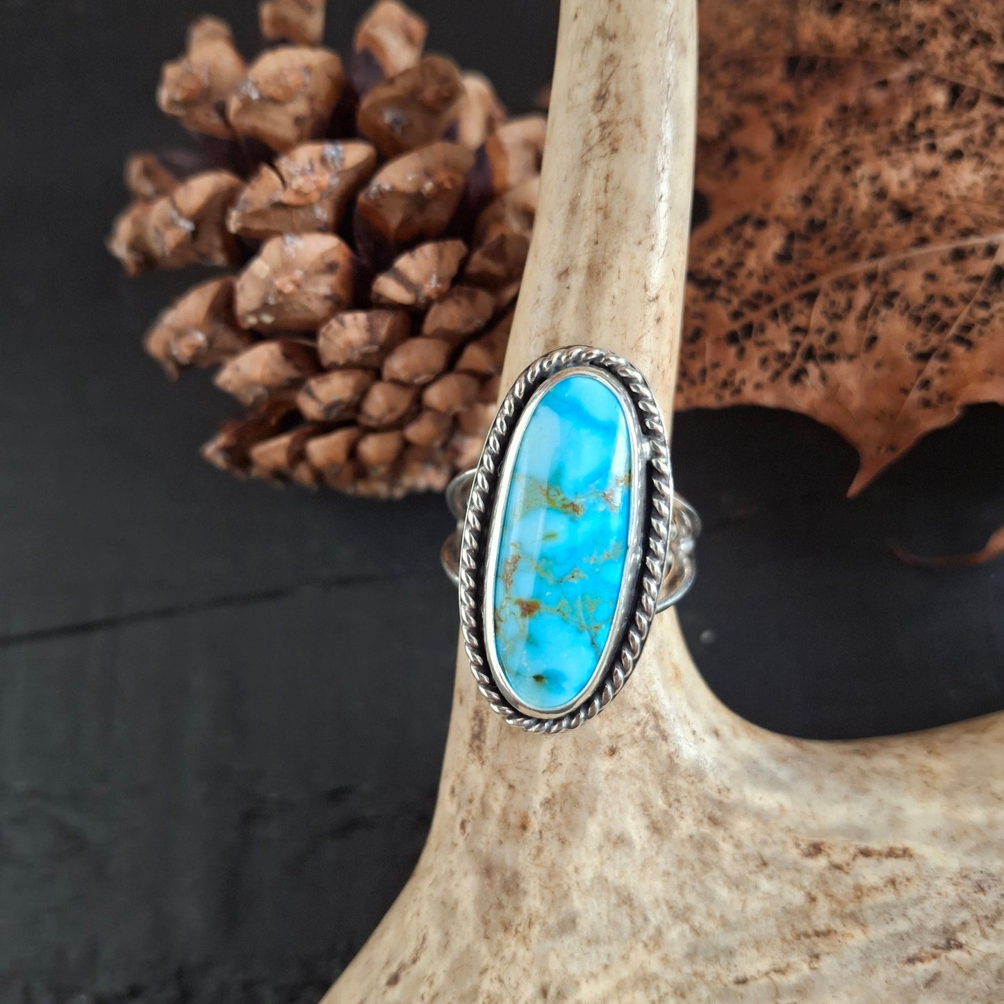 Turquoise Mountain Ring - Size 5