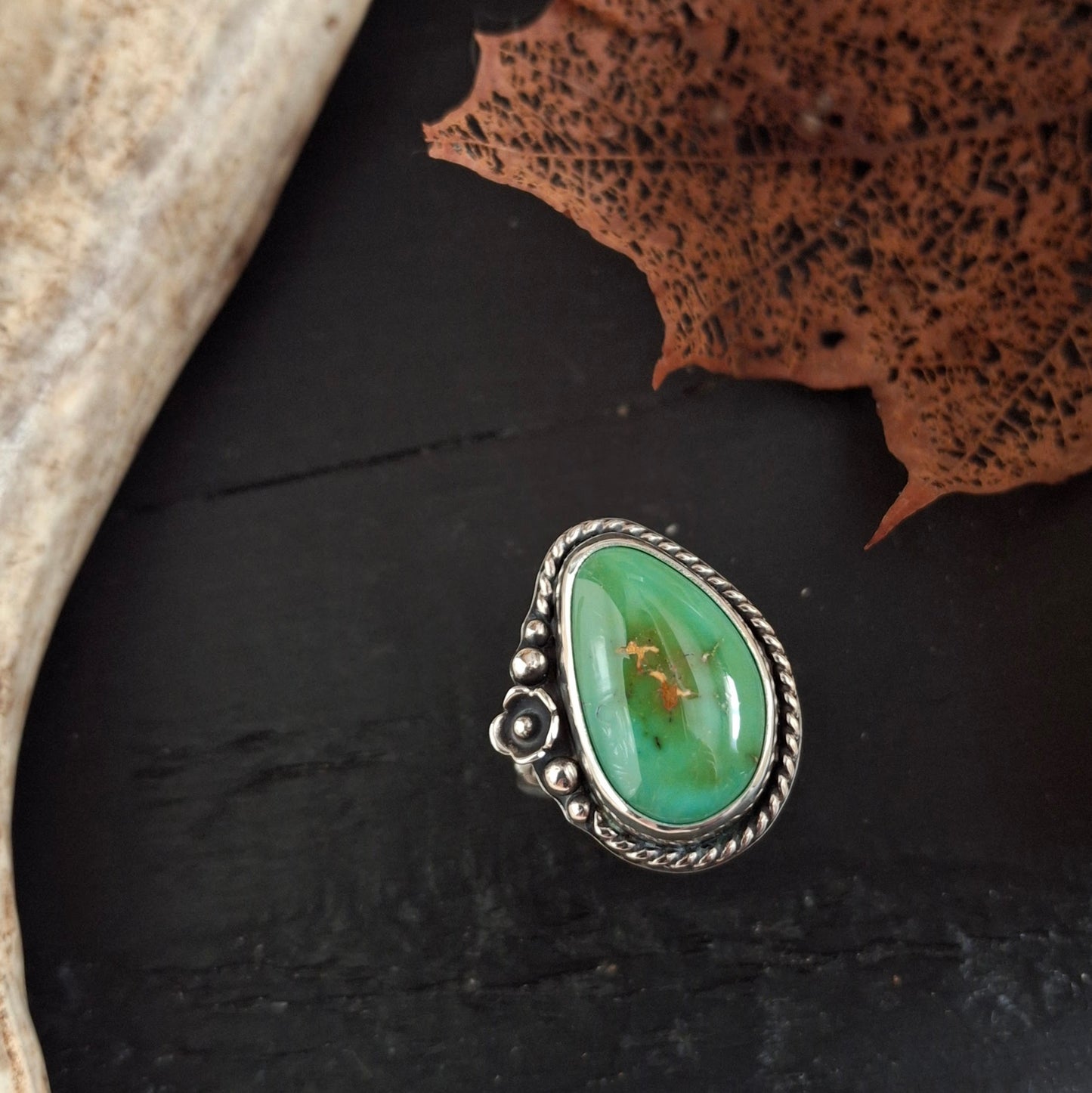 Stone Mountain Turquoise Ring - Size 7.5