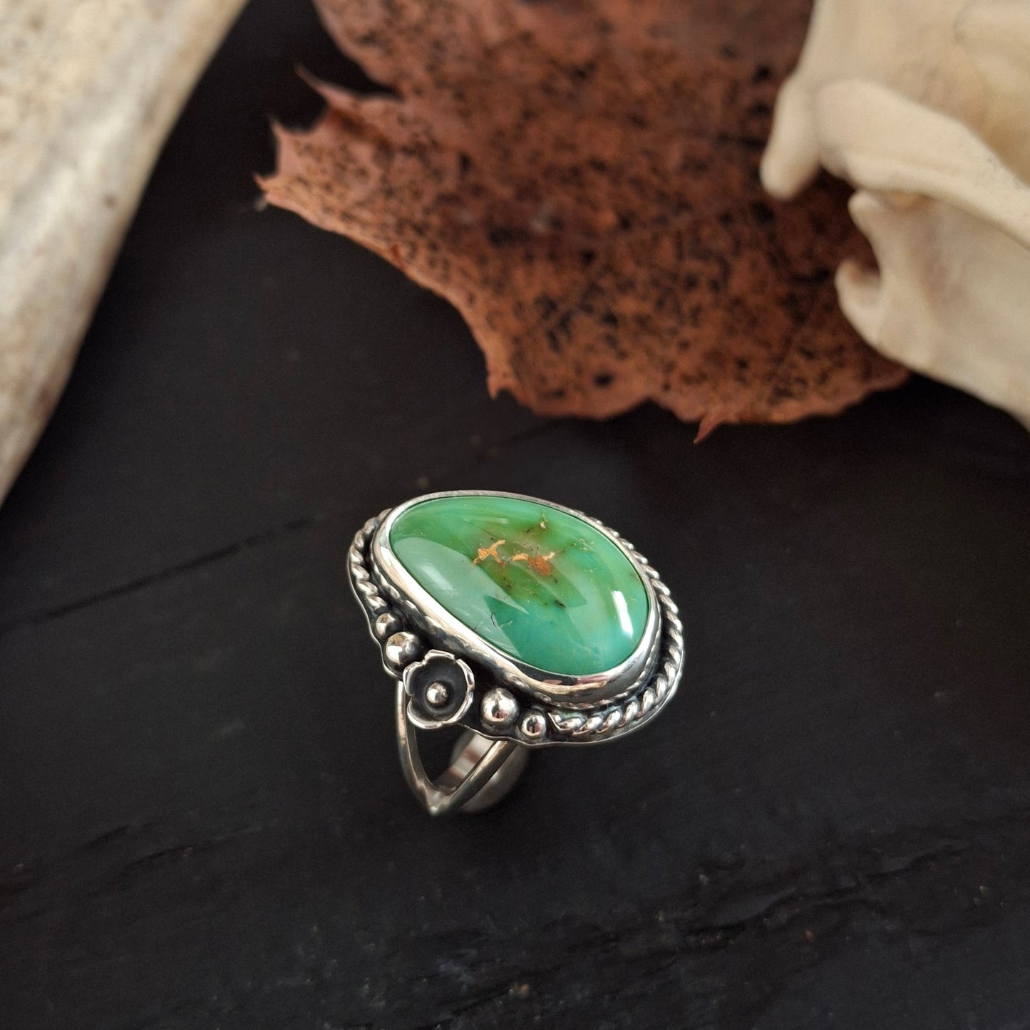 Stone Mountain Turquoise Ring - Size 7.5