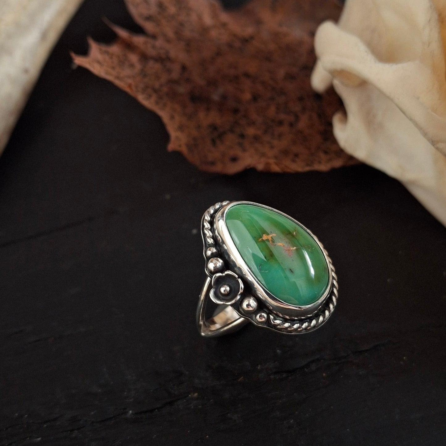 Stone Mountain Turquoise Ring - Size 7.5