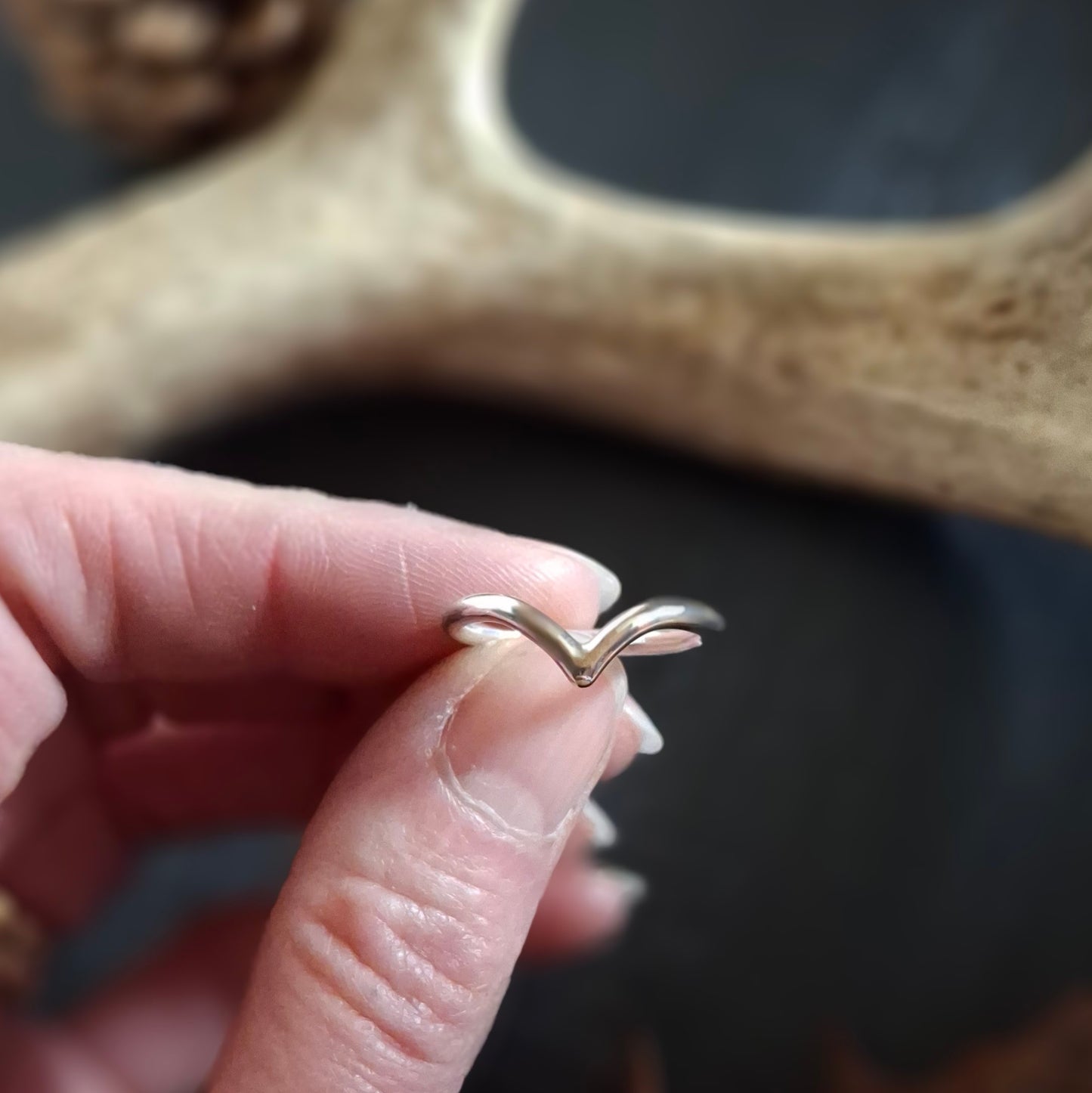 Sterling Silver Wishbone Rings