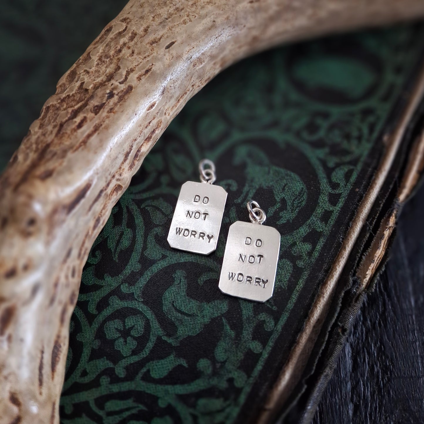 Do Not Worry - Hand Stamped Silver Talisman