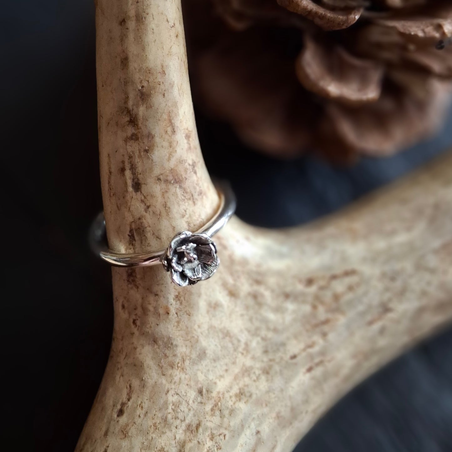 Succulent Ring | Sterling Silver | Size 8