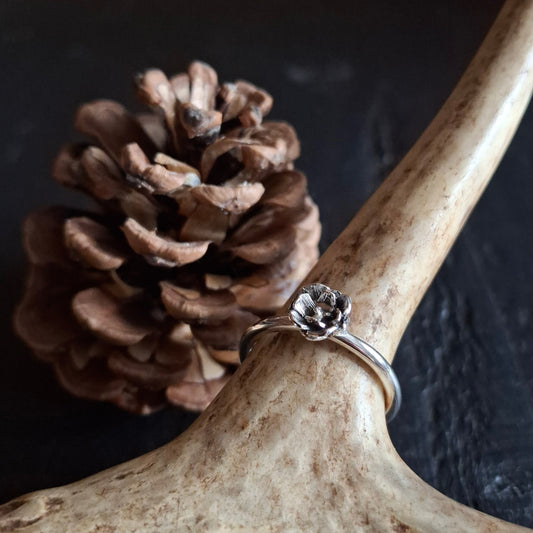 Succulent Ring | Sterling Silver | Size 8