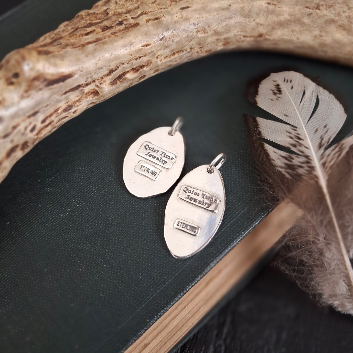 Hope Peace Joy Love Charm | Hand-Stamped Sterling Silver | Advent-Inspired Meaningful Jewelry