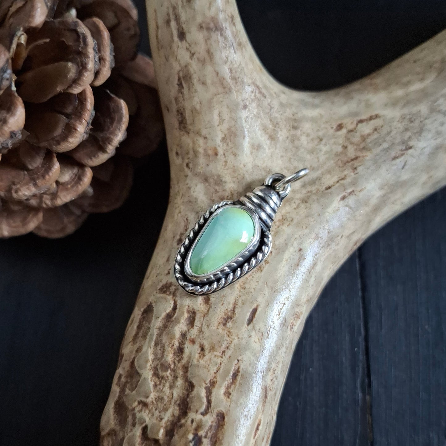 Vintage Christmas Tree Lightbulb Pendants | Sterling Silver | Choose Your Stone